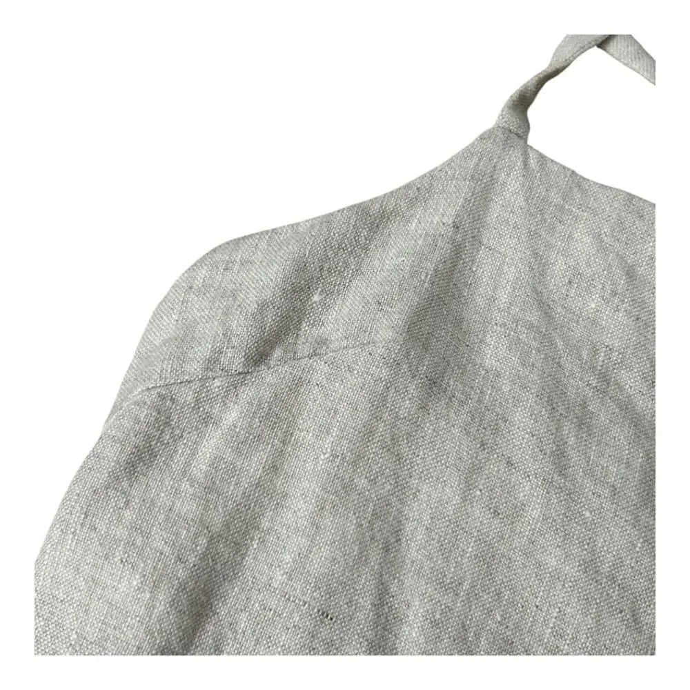 Reformation Harper Linen Romper in Oatmeal 100% Linen Size 6